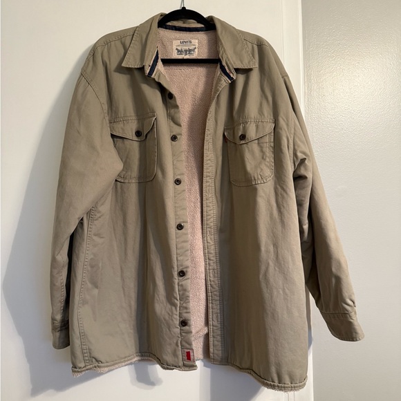 Levi's Men's Khaki Shirt Jacket - Picture 1 of 4